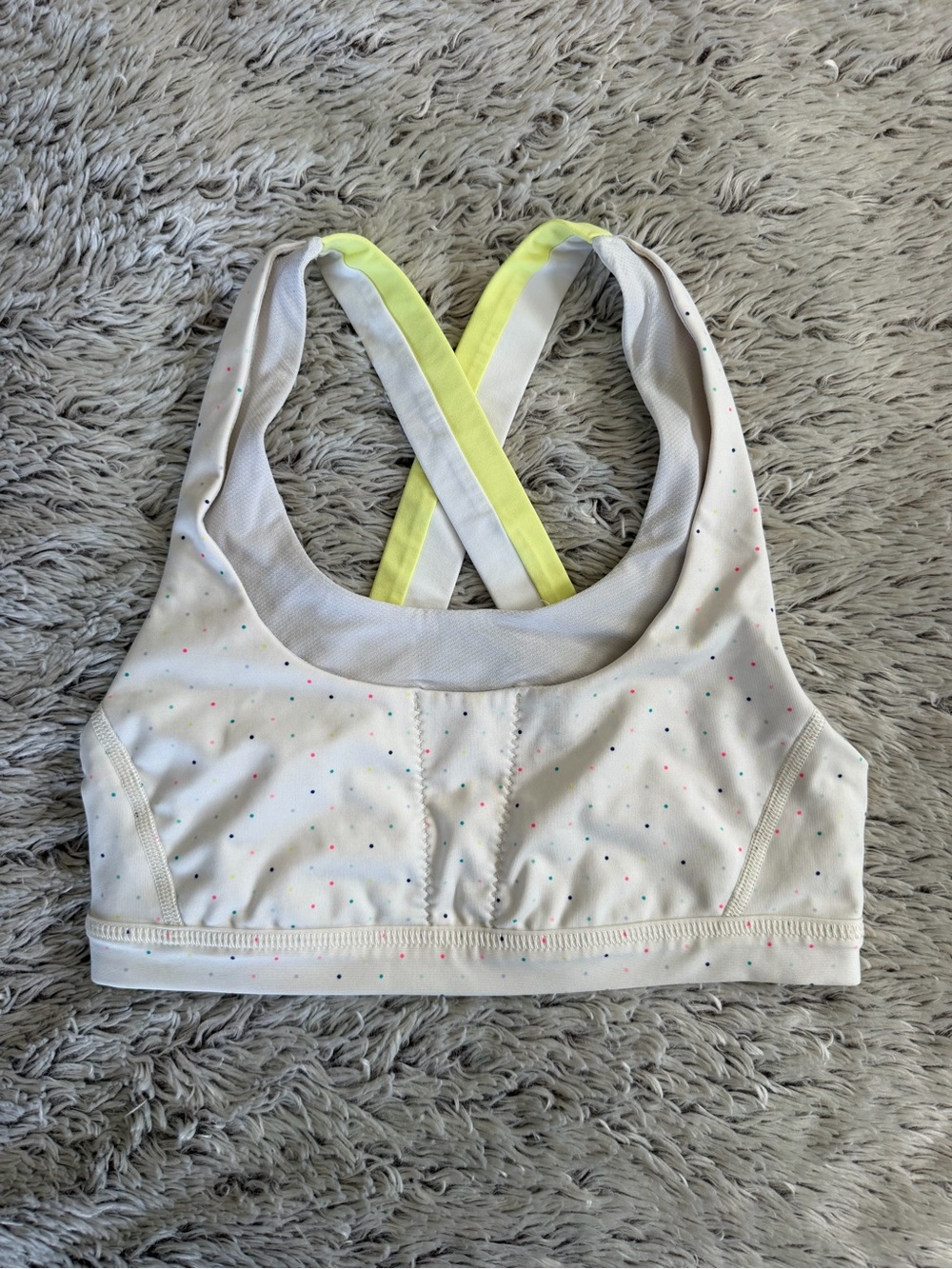 Lululemon Run: Stuff Your Bra II Size 6 Sweet Spot Angel Wing/Sheer Lemon